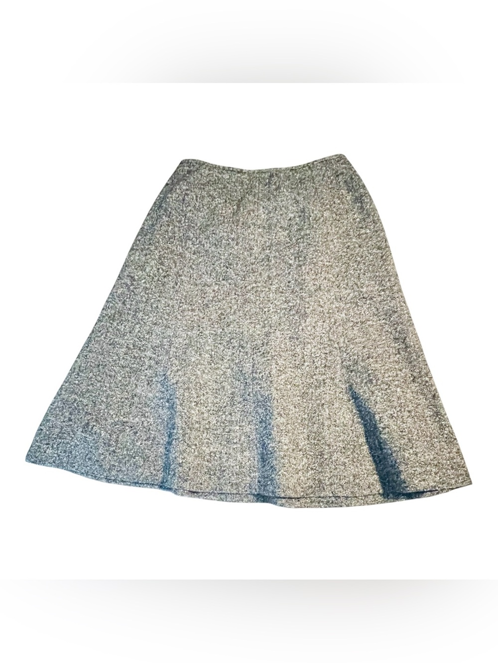 Tahari ASL Wool Silk Blend Tweed Houndstooth Pleated Skirt Luxe Pencil Preppy 4